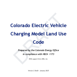 Colorado Energy Office Electric Vehicle Charging Model Land Use Code & Guidance Document thumbnail icon