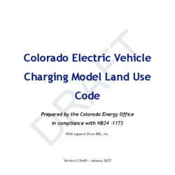 Colorado Energy Office Electric Vehicle Charging Model Land Use Code & Guidance Document thumbnail icon